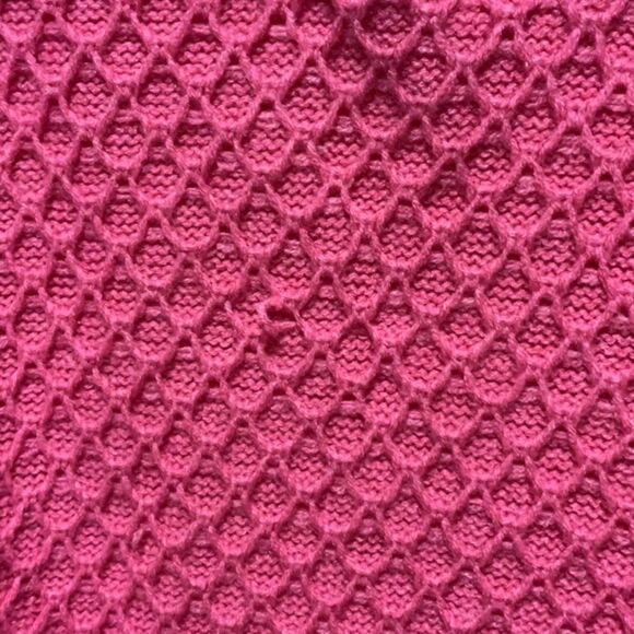 St. John's Bay Pink Crew Neck Sweater Textured Knit Design Women XL Acrylic - Picture 3 of 10